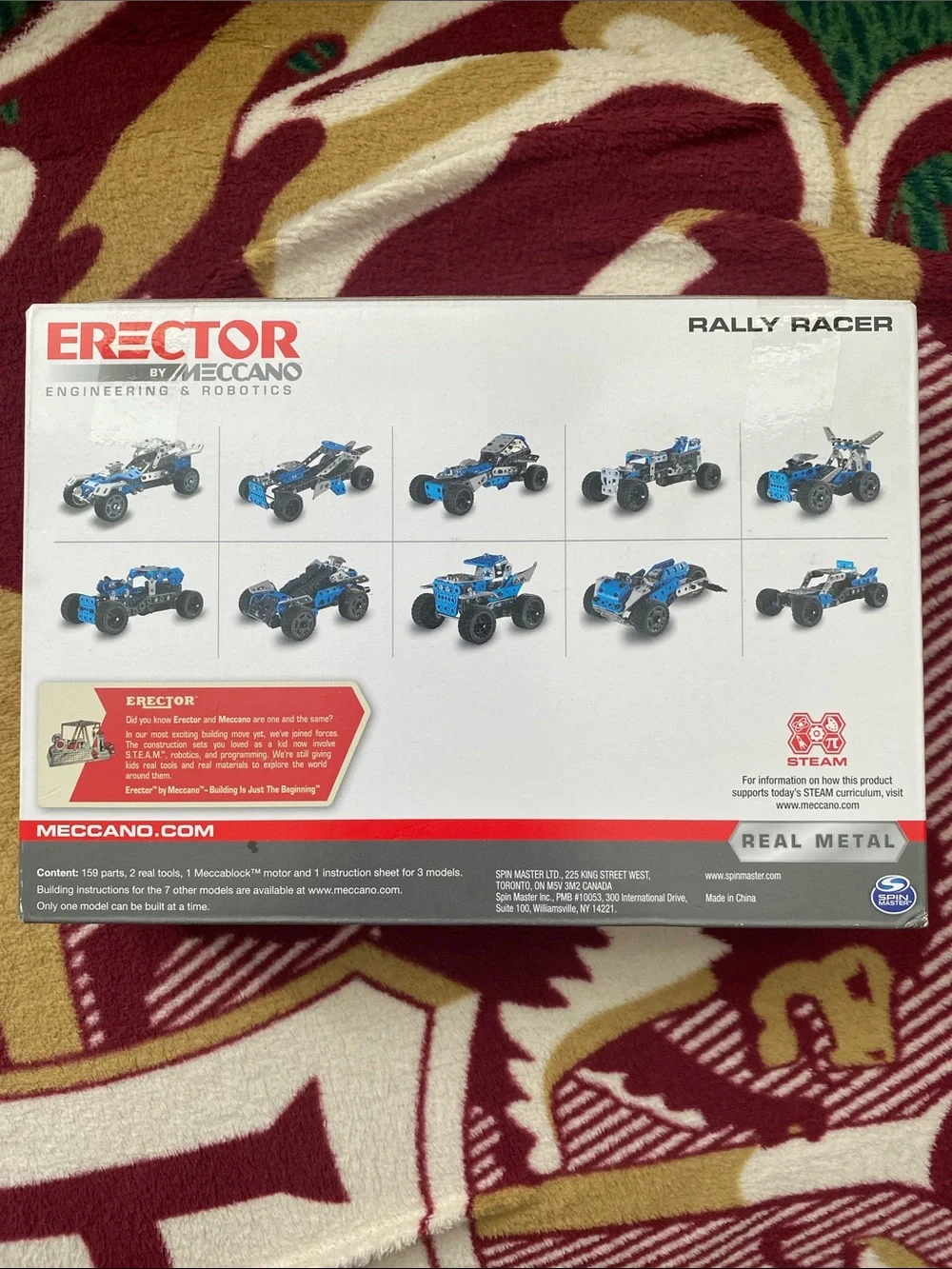 Rally Racer 10-in-1 Building Kit - Blue & Silver